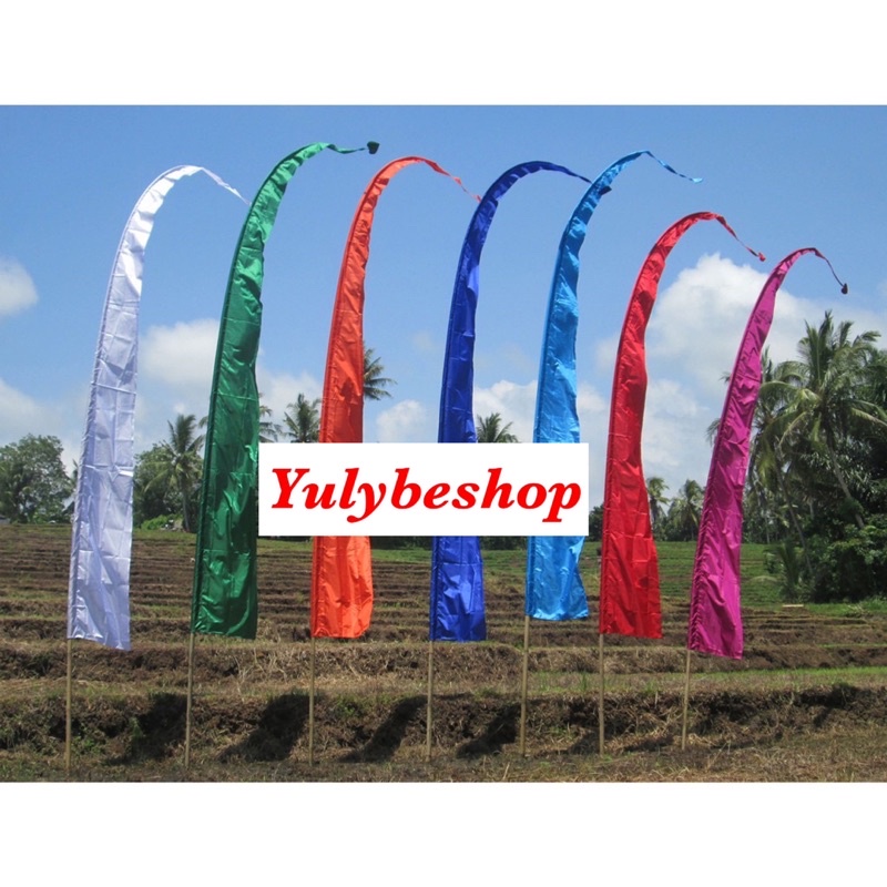 Umbul umbul Bendera Bali Murah Polos 2meter