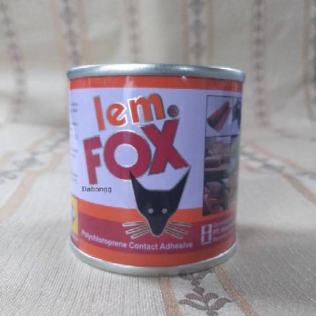 

Lem Fox Kaleng 70g/ Lem Fox Aibon Kuning Kaleng 70g/ Lem Kayu, Kertas, dll