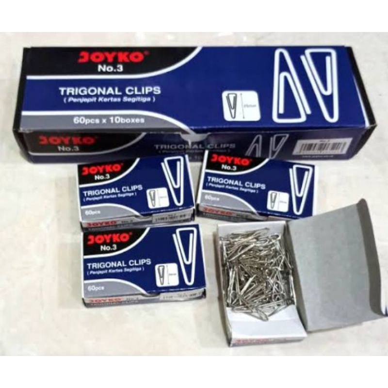 

Jual Trigonal Clips/ penjempit Kertas No. 3