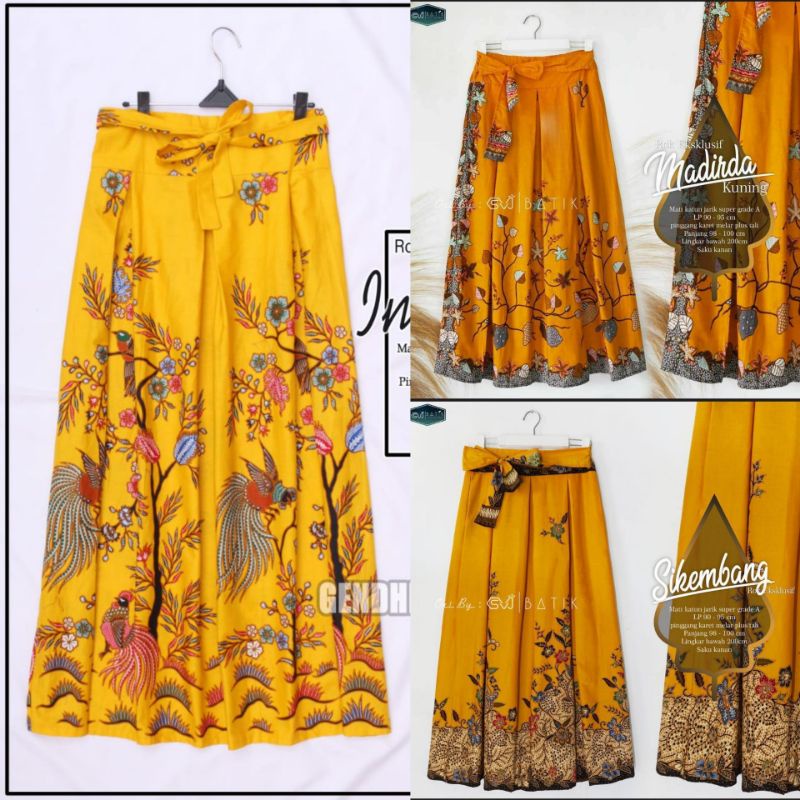 ROK BATIK PANJANG KUNINGAN PREMIUM GENDHIS JAWI