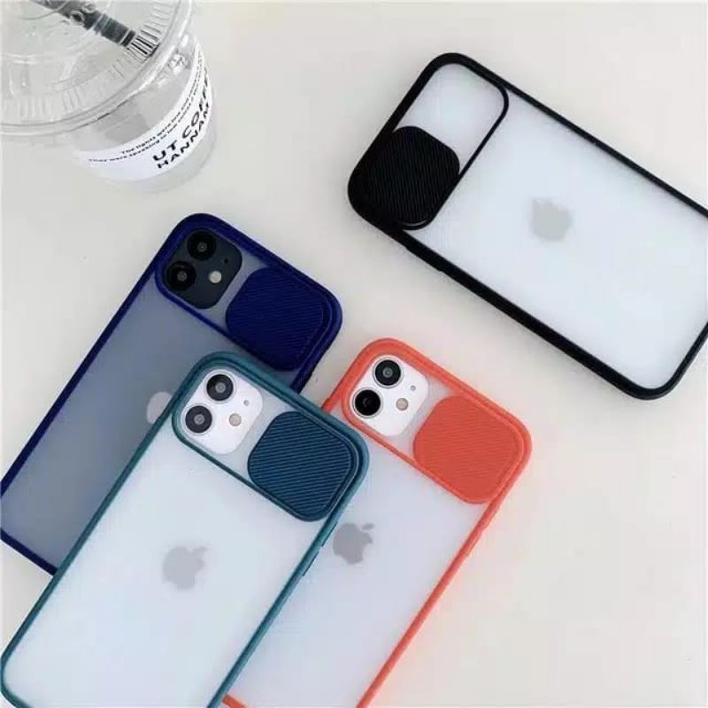 Soft Case slide lensa XIAOMI REDMI 4A 4X 5A 6A 9 10 NOTE 8 tutup kamera protector warna macaron