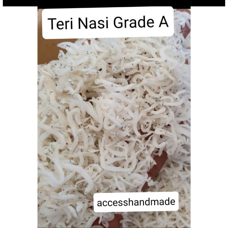 

Ikan Teri Nasi Medan goreng mentah GRADE A crispy mentah 500gr 1kg high calcium Anchovy