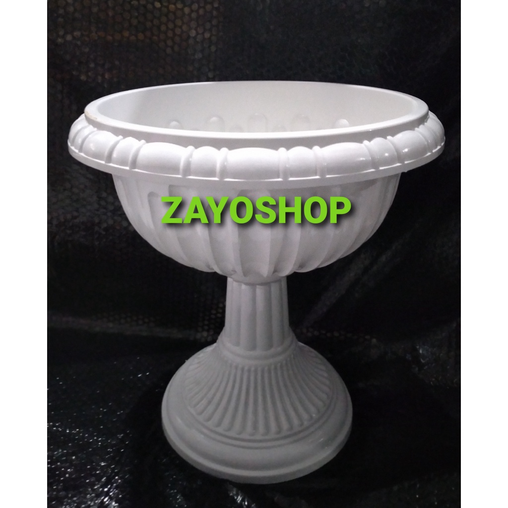 POT SHALLOM JUARA TINGGI PUTIH - POT - POT SHALLOM - POT TINGGI