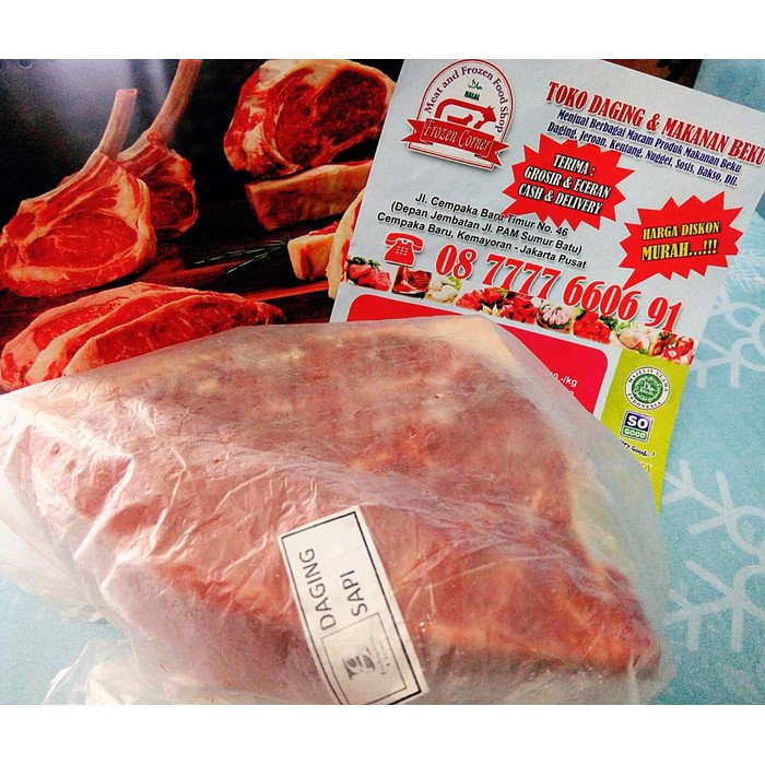 

Daging Sapi Outside Beku Murah Berstandar MUI HALAL Untuk Rendang/Semur/Dll