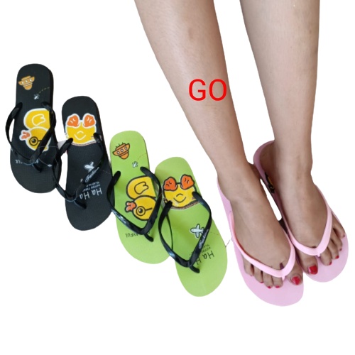 gos Import BEBEK Sandal Wanita Murah Japit Casual Teplek Sendal Cewek Flat Jepit