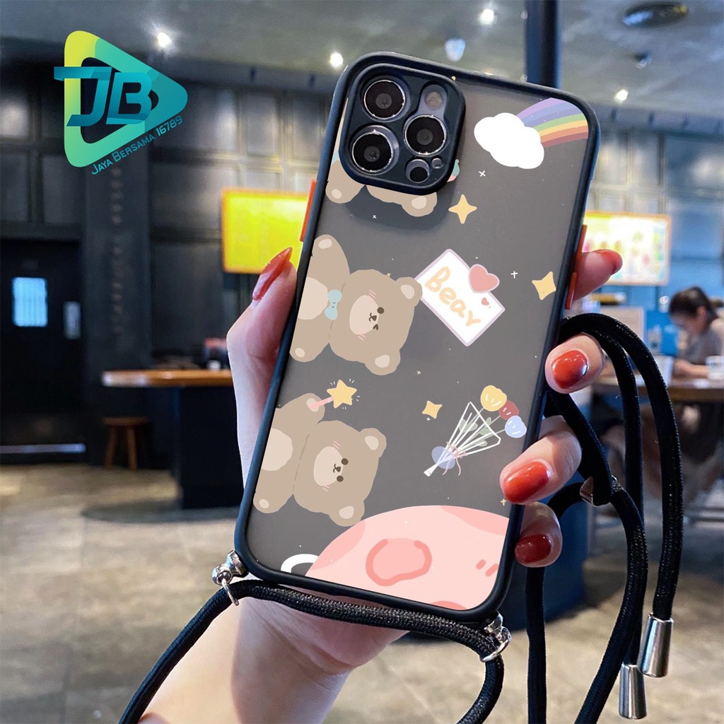 SOFTCASE SLINGCASE DOVE BEAR OPPO VIVO SAMSUNG XIAOMI REALME IPHONE ALL TYPE JB5073