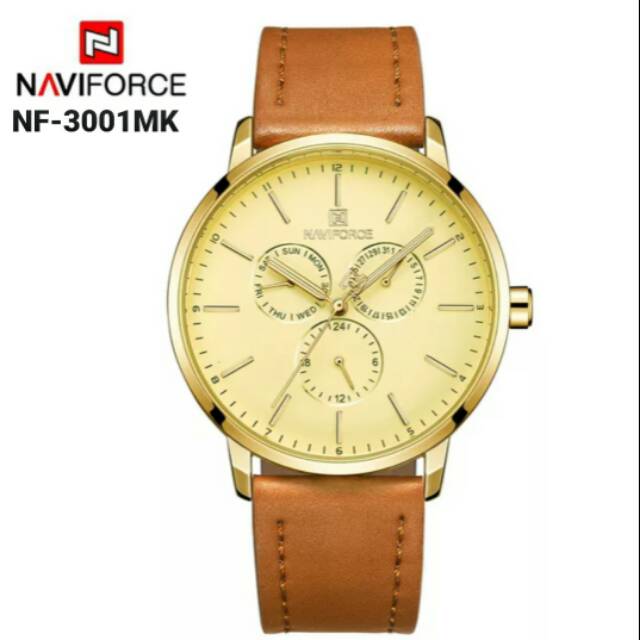 JAM TANGAN PRIA NF3001MK KUALITAS ORIGINAL