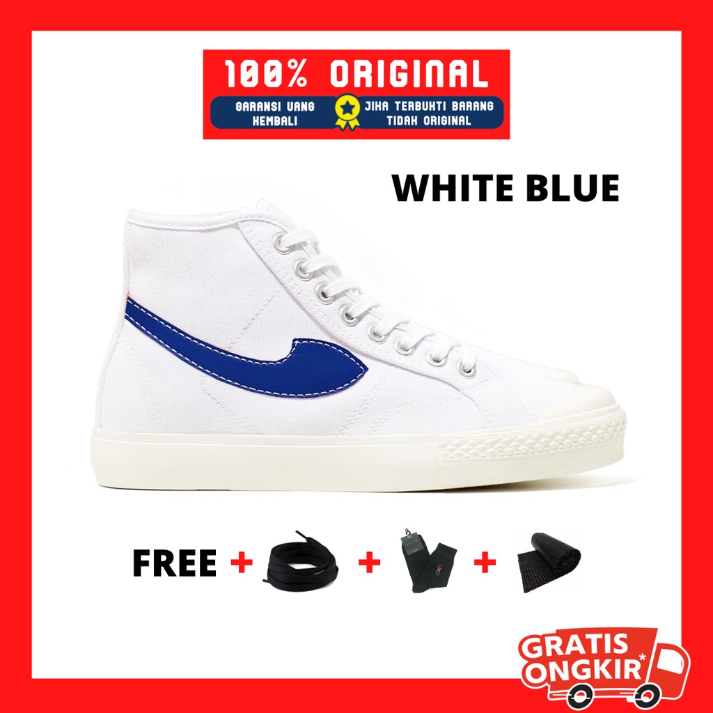 Original Not Sepatu Compass Gazelle High Sneakers Lokal Casual Pria dan Wanita Hi