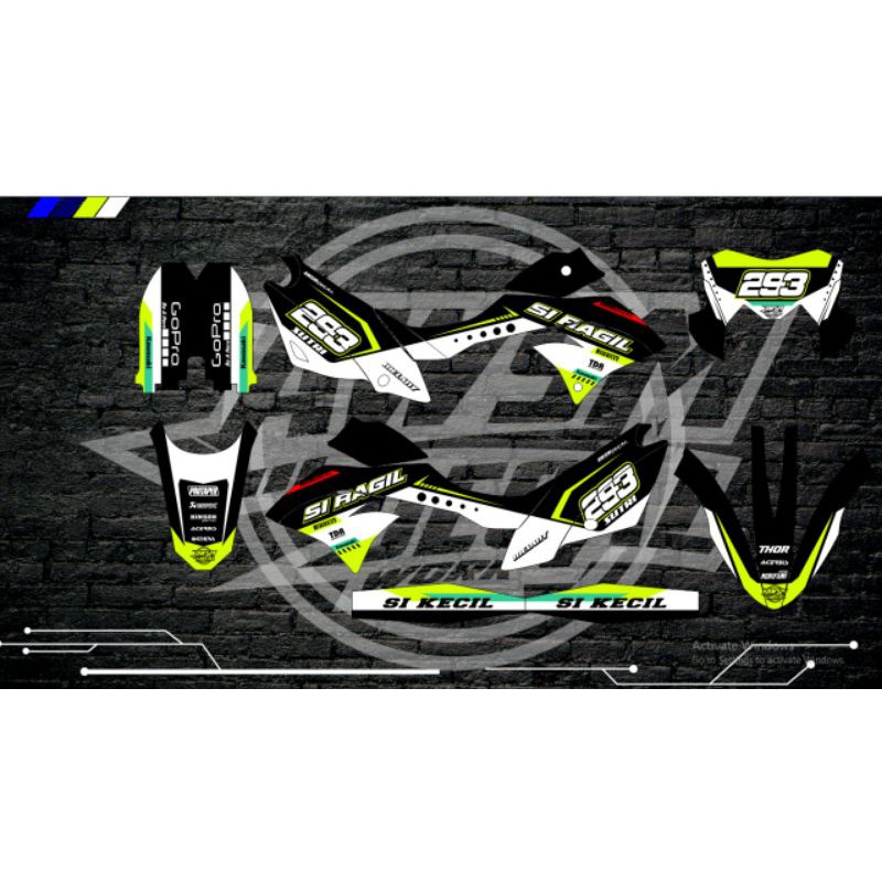 decal dtracker hitam putih desain terbaru