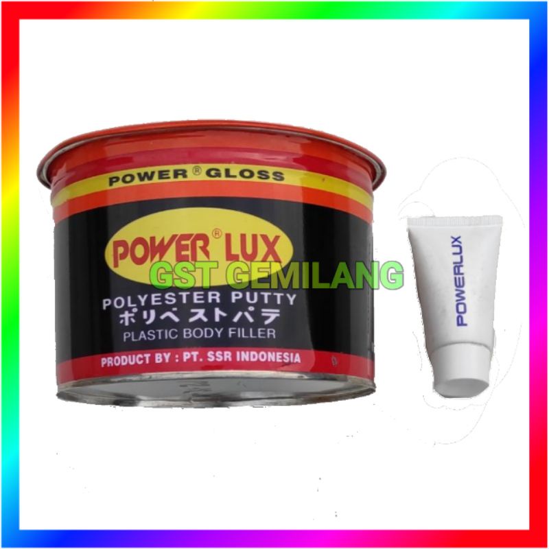 Dempul Plastik POWER LUX 1 KG + hardener / resin