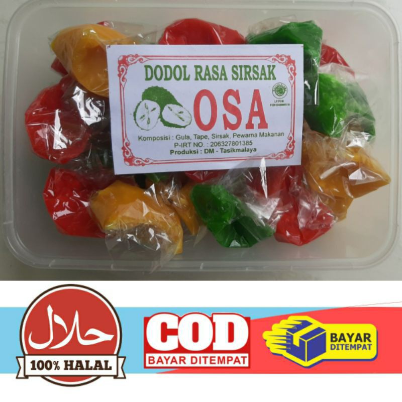 

dodol garut rasa sirsak 1 box isi 30 pcs