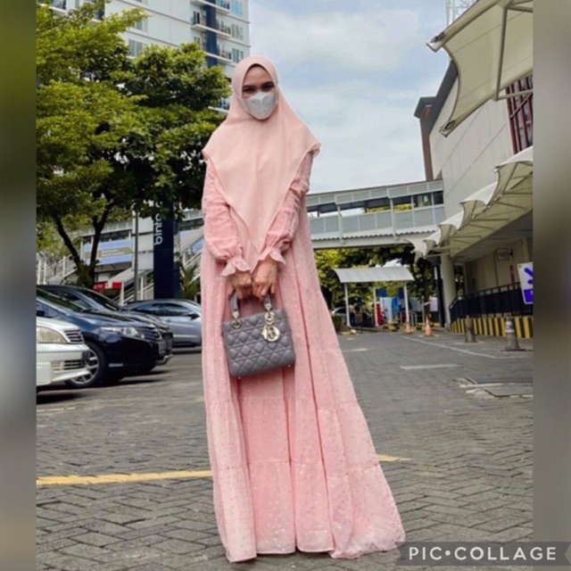 Gamis Cantik Spesial Ied Fitri Terkini Senja Hijabkayunie