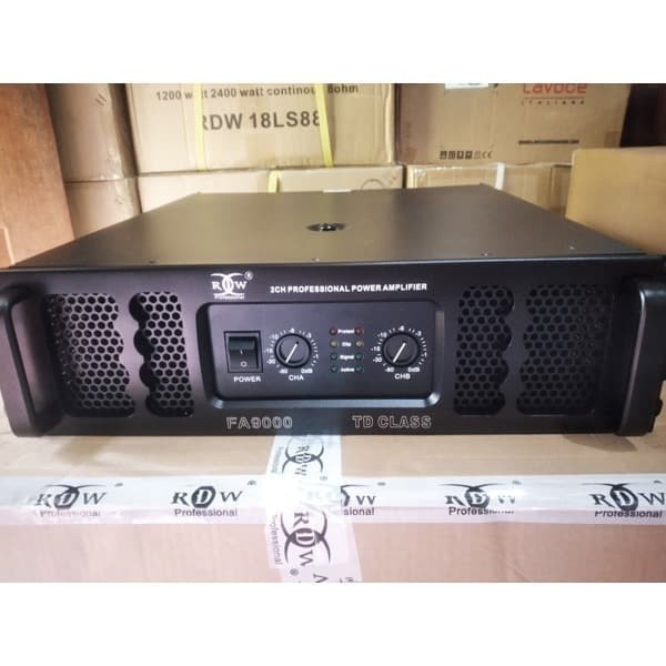 power amplifier 2channel RDW FA9000 class TD