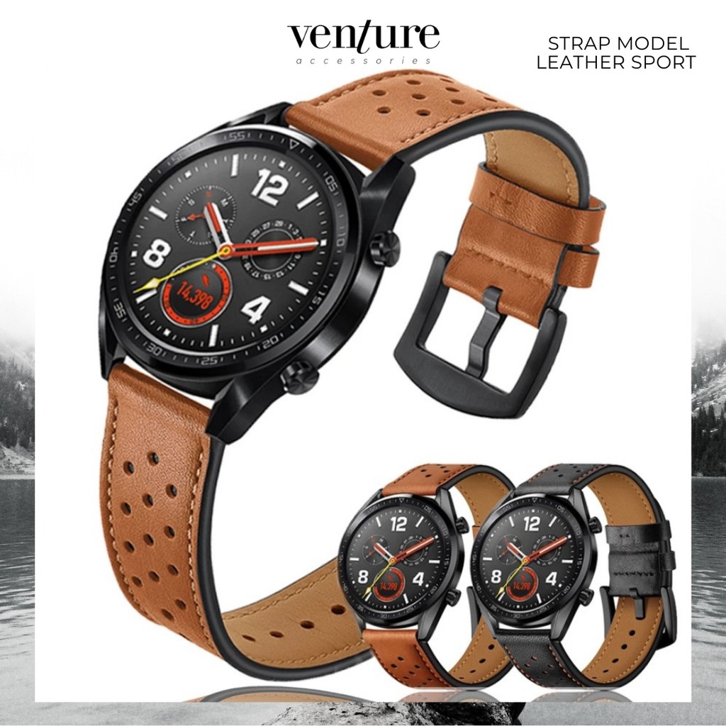 STRAP HUAWEI WATCH GT GT2 46MM MODEL LEATHER SPORT PREMIUM SMARTWATCH