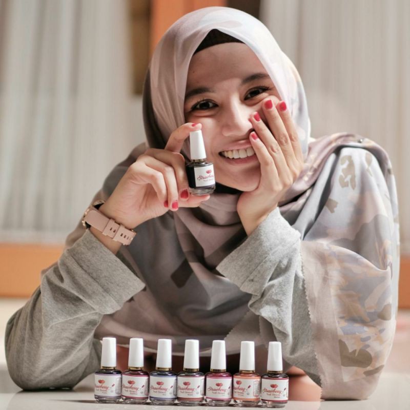 Strawberry Nail Henna 15ml / Kutek halal / sah dipakai shalat