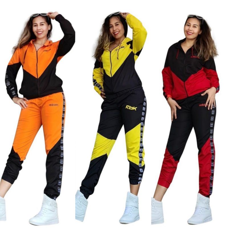 setelan baju senam aerobic muslimah/ baju sepeda/ baju zumba / baju gowes / setelan parasut