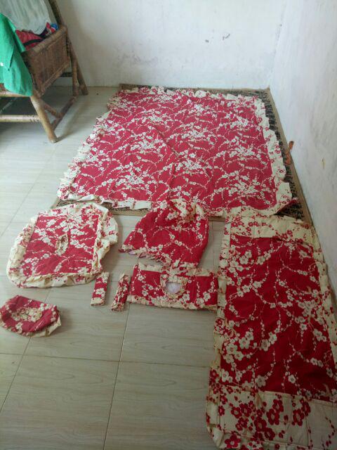 [murah] Homeset / Taplak Meja / Cover Galon Motif Valerie Abu Star