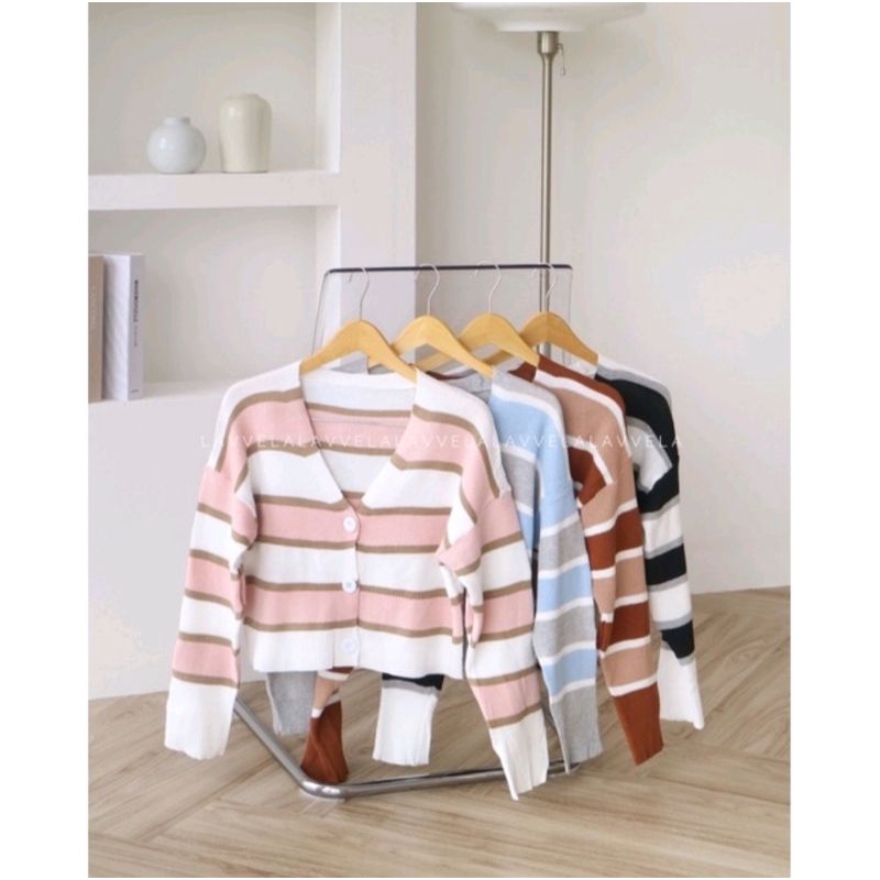 (COD) KOREAN CARDY CROP RAJUT KNITED/ CARDIGAN RAJUT MURAH/ CARDIGAN CROP RAJUT-4
