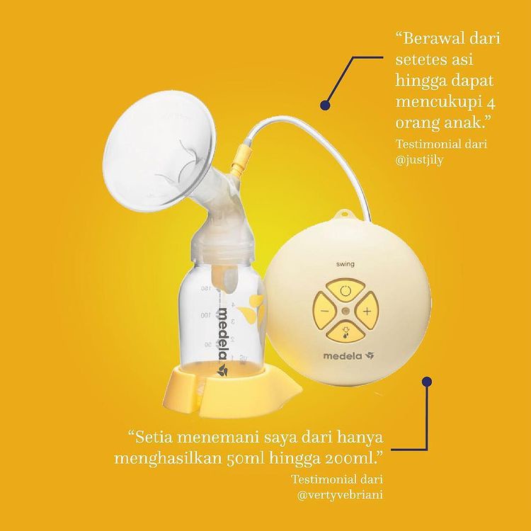 Medela Swing Single Electric Breast Pump - Pompa Asi Listrik