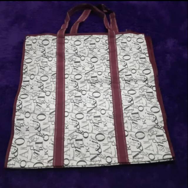 Tas jinjing  tas belanja merah esklusif ukuran kecil (s) multifungsi bahan kain tebal anti robek