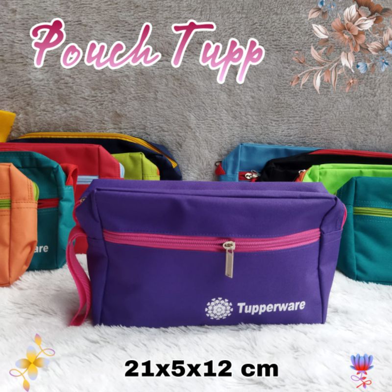 Tas tempat pensil / kosmetik / Pouch Tupperware