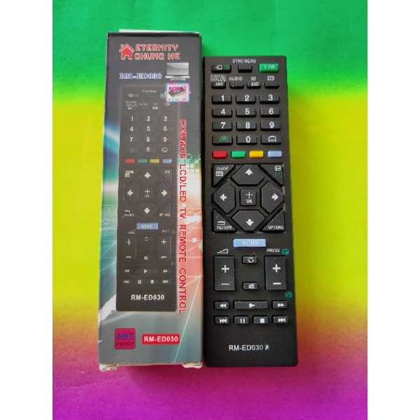 Remote TV LED LCD SONY langsung pakai tombol empuk