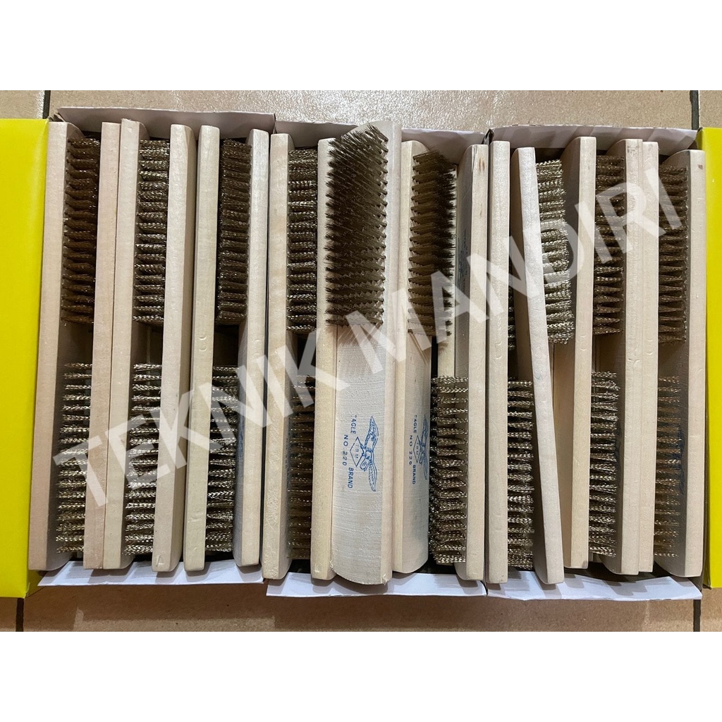 Sikat Kawat Kuning / Sikat Besi EAGLE 8 baris