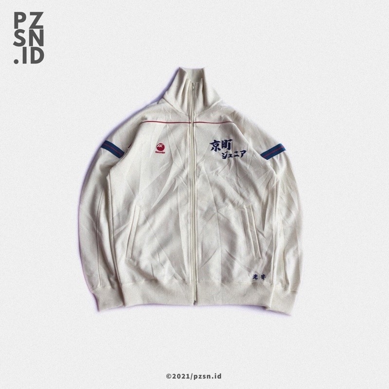 Jaket Training Asics Recorder Putih Second Original