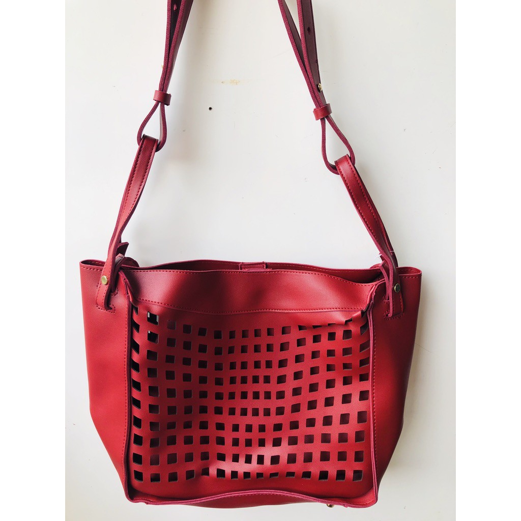 HANDBAG TAS FASHION IMPORT BATAM BRANDED SELEMPANG TAS MURAH Biru shoulder bag Tas KW superKMART