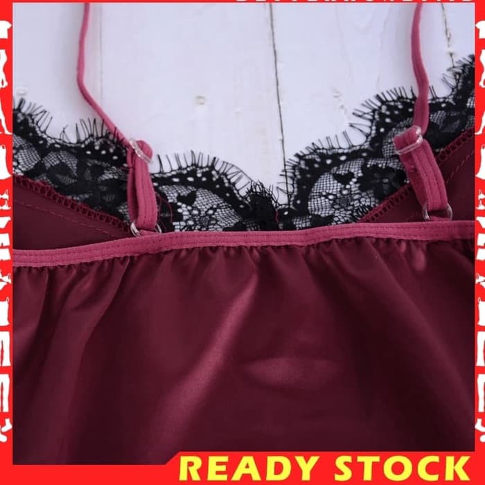 TBI Import Set Baju Tidur Wanita Sexy Lace Victoria VS Renda Seksi