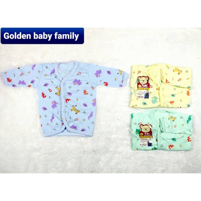 BAJU TARA PANJANG BIS WARNA FRINT SIZE 3-6M