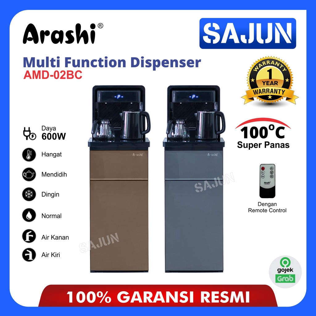 Arashi Water Dispenser Multi Fungsi AMD02BC Dispenser Air Galon Bawah