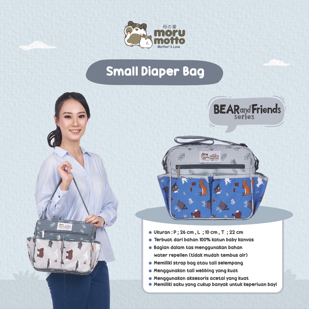 Moru Motto Diaper Bag Tas Kecil Bambee MMT7008 / Pigeon MMT7006