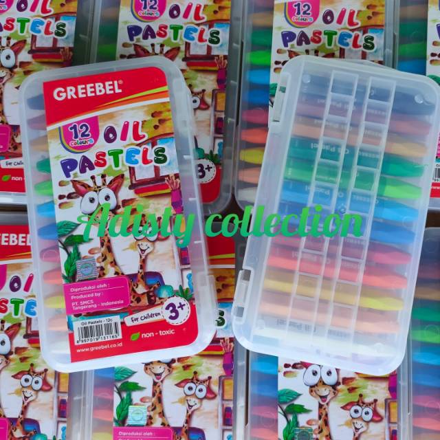 

Oil Pastels / Crayon Greebel 12 Warna