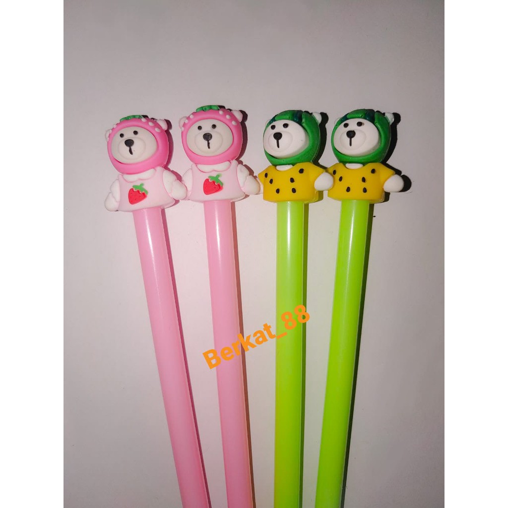 

Pulpen Gel Model Bear Beruang Buah