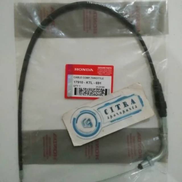 kabel tali gas revo lama supra fit new