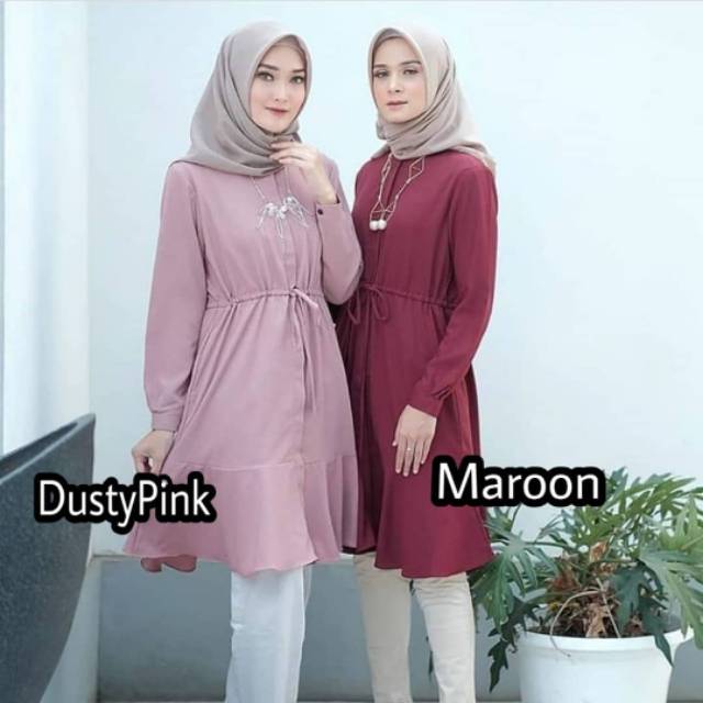 Tunik Muslim - Viola Tunik - OOTD KEKINIAN