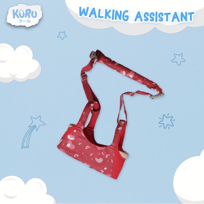 KURU Walking Assistant Belt Kuru Walking Asisten Alat Bantu Belajar Jalan Bayi Cowok Cewek Gendongan Latihan Jalan Bayi Alat Bantu Titah Bayi