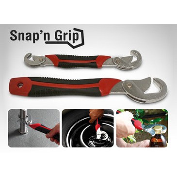 Snap N Grip Kunci Ingris Ring Bego Universal Wrench 2pcs Serbaguna