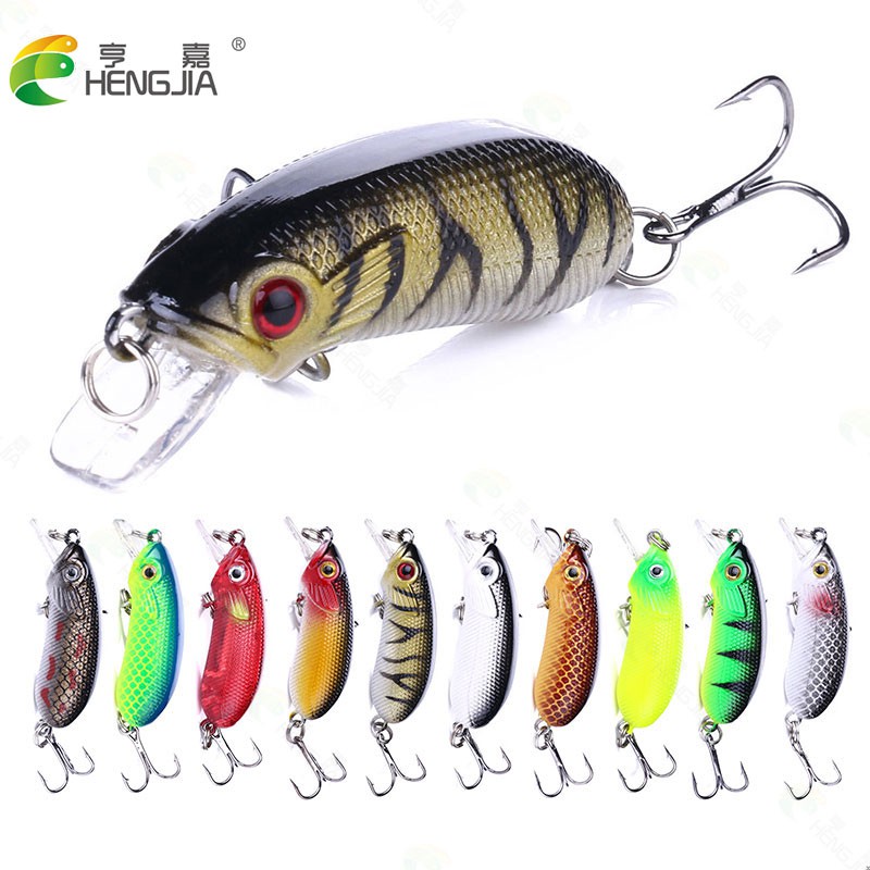 HENGJIA 1Pcs Umpan Crankbait Pancing Swimbait 5cm 6.7g Bass Bait Fishing Lure Ikan Outdoor Tackle