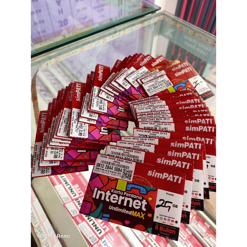 kartu/ perdana telkomsel unlimited max 25 GB