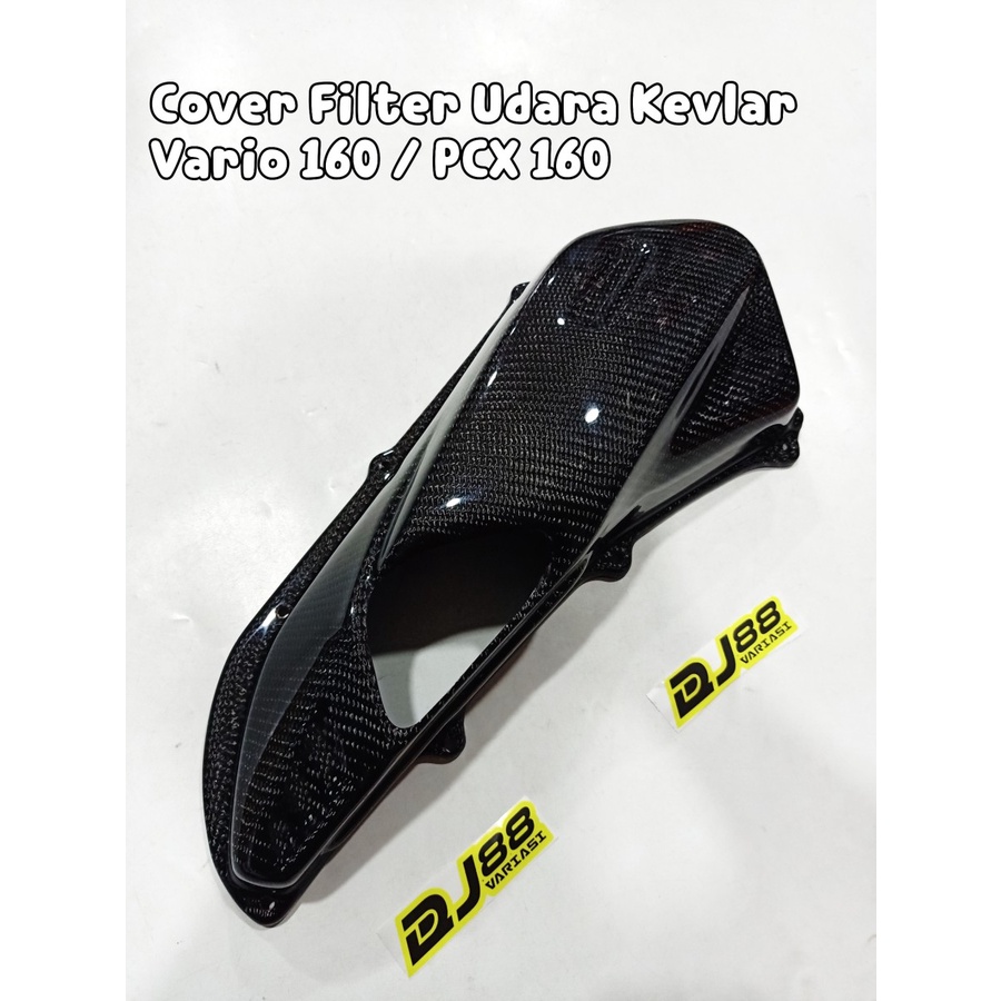 Cover filter udara Carbon KEVLAR VArio 160 PCX 160 penutup kevlar