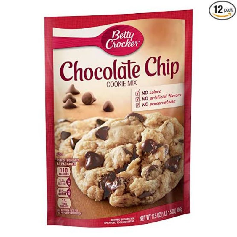 

BETTY CROCKER CHOCOLATE CHIP MIX 17.5 oz (496gr)