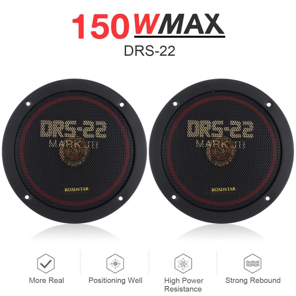 Speaker Spiker Subwoofer Audio Mobil HiFi 6.5 Inch 150W 2pcs Full Bass - Speker SUARA EXTRA BAS POWE