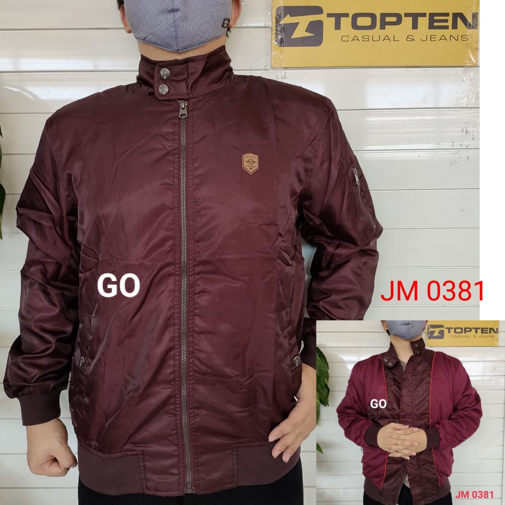 gof TE TOPTEN JAKET PARASUT Cowok Casual Jaket Pria Tebal Cowok Jaket Premium