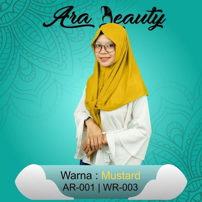 Jilbab Instant AR001 ARA BEAUTY Hyget / Jilbab Murah Oleh Oleh Haji - Kopi Susu