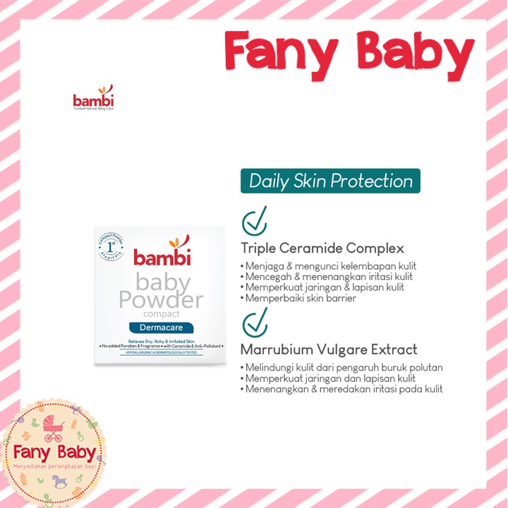 BAMBI BABY COMPACT POWDER DERMACARE 40GR