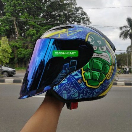 Jual Visor Flat Iridium Nhk R Kaca Blue Silver Pnp Tinggal Pasang Sunmori Nr Touring Jadi