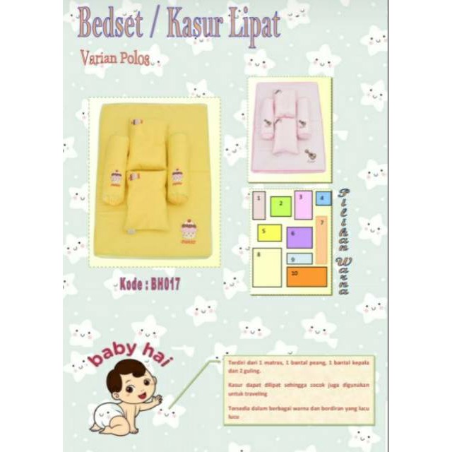 SALE!!!! - Bedset Baby Hai - Matras Bayi Babyhai - Bantal Bayi Babyhai