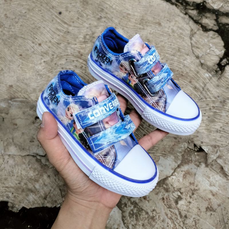 SEPATU ANAK CONVERSE FROZEN PREMIUM QUALITY CONVERSE KIDS FROZEN ELSA